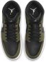 Jordan Aj1 Heren Schoenen Zwart Maat: 40.5 Leer Foot Locker - Thumbnail 4