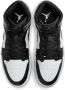 Jordan 1 Mid Heren Schoenen Zwart Maat: 40.5 Leer Synthetisch Foot Locker - Thumbnail 4