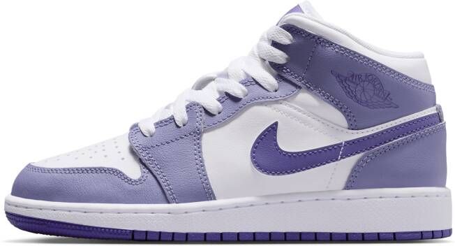 Jordan Air 1 Mid Kinderschoenen Paars