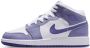Jordan Air 1 Mid Kinderschoenen Paars - Thumbnail 1
