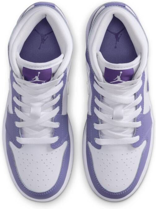 Jordan Air 1 Mid Kinderschoenen Paars