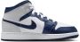Jordan Aj1 Mid Unisex Schoenen Wit Maat: 35.5 Leer Foot Locker - Thumbnail 4