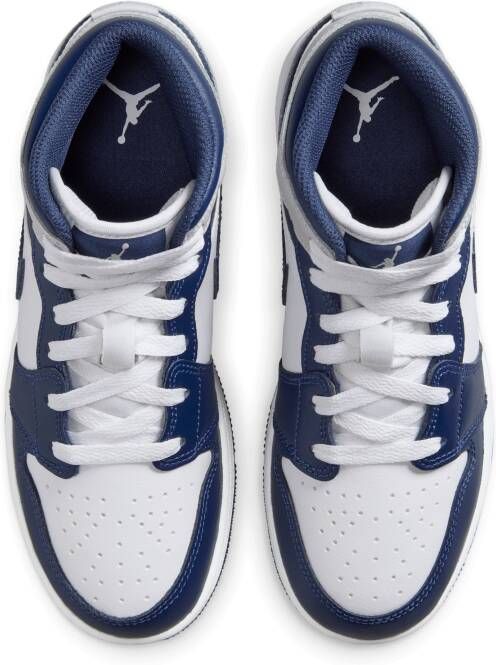 Jordan Air 1 Mid Kinderschoenen Wit