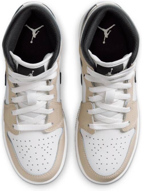 Jordan Air 1 Mid Kinderschoenen Wit