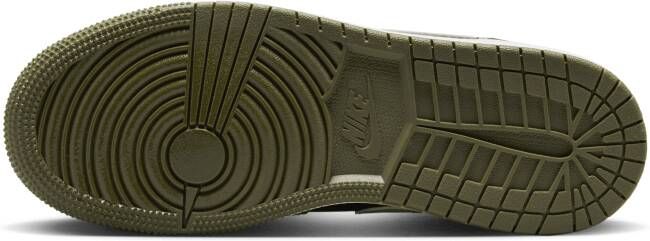 Jordan Aj1 Mid Unisex Schoenen Zwart Maat: 38.5 Leer Foot Locker - Foto 3