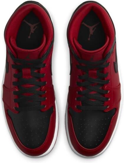 Jordan Air 1 Mid Schoenen Rood