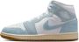 Jordan Aj1 Mid Se Sneakers Dames Wit Mesh Synthetisch - Thumbnail 1