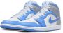 Jordan Air 1 Mid Se White University Blue Wolf Grey Schoenmaat 48 1 2 Sneakers DX9276 100 - Thumbnail 5