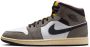 Jordan Aj1 Mid Heren Schoenen Wit Maat: 40.5 Leer Synthetisch Foot Locker - Thumbnail 1