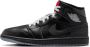 Jordan 1 Mid Heren Schoenen Zwart Maat: 42.5 Leer Synthetisch Foot Locker - Thumbnail 3