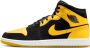 Jordan Aj1 Mid Heren Schoenen Zwart Maat: 40.5 Leer Synthetisch Foot Locker - Thumbnail 1