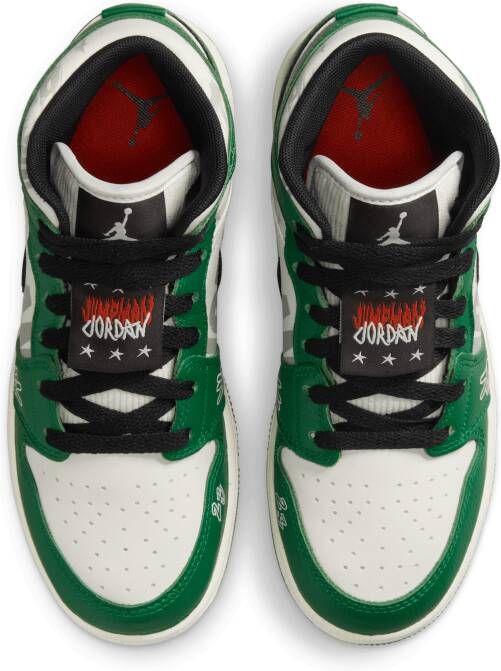 Jordan Air 1 Mid SE Kinderschoenen Groen
