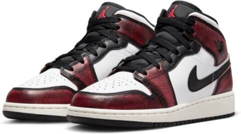 Jordan Air 1 Mid SE Kinderschoenen Zwart