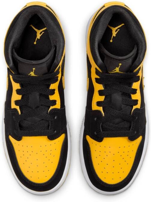 Jordan Air 1 Mid SE Kinderschoenen Zwart