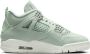 Jordan 4 Retro Dames Schoenen Groen Maat: 36.5 Leer Foot Locker - Thumbnail 4