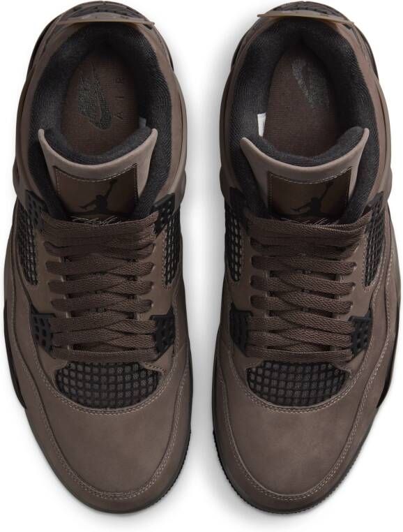 Jordan Air  4 Retro 'Cave Stone and Black' herenschoenen Grijs