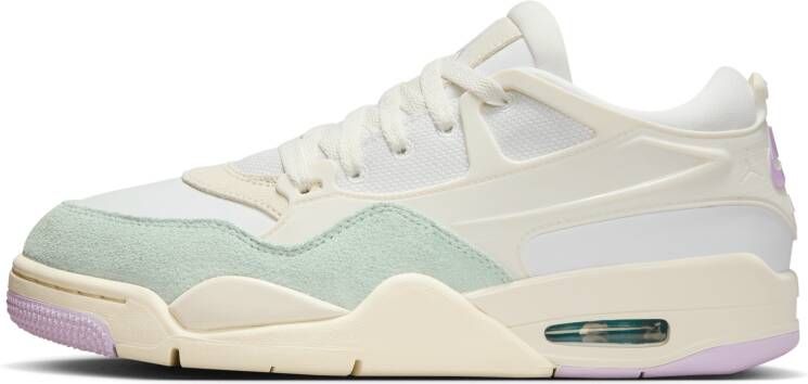 Jordan Retro 4 Dames Schoenen Beige Maat: 36.5 Leer Foot Locker