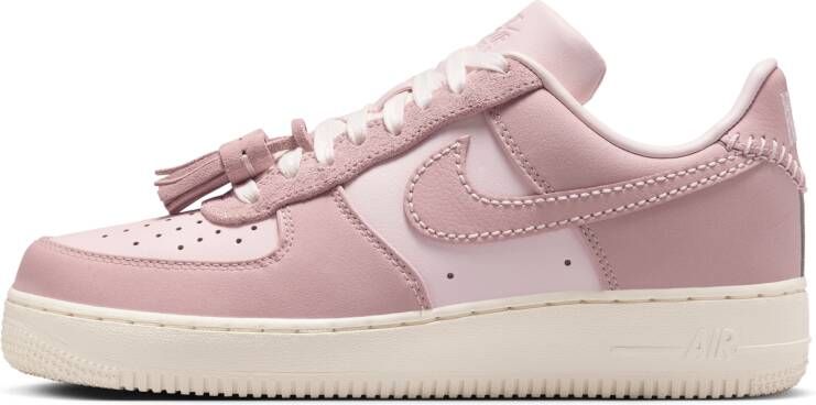 Nike Air Force Dames Schoenen Roze Maat: 37.5 Leer Foot Locker