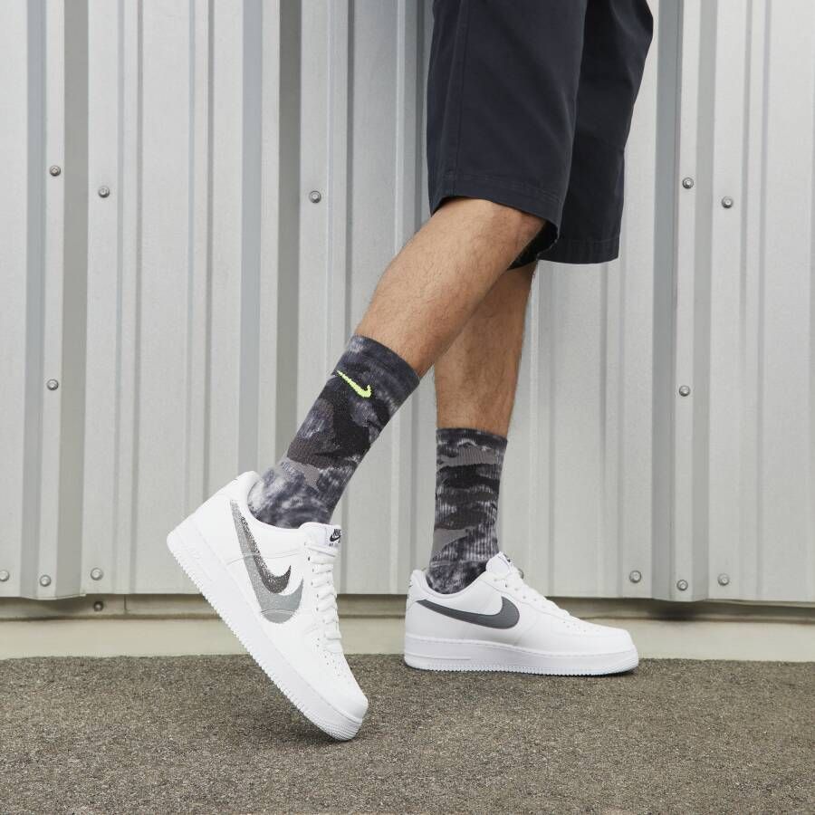Nike Air Force 1 Low 07 Spray Paint Swoosh Sneakers Schoenen Wit Limited Edition - Foto 5
