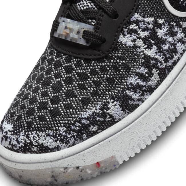Nike Air Force 1 Crater Flyknit Kinderschoenen Zwart
