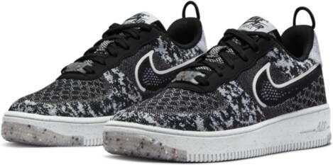 Nike Air Force 1 Crater Flyknit Kinderschoenen Zwart