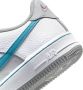 Nike Air Force 1 LV8 Kinder Sneakers Wit Blauw Oranje Grijs - Thumbnail 3