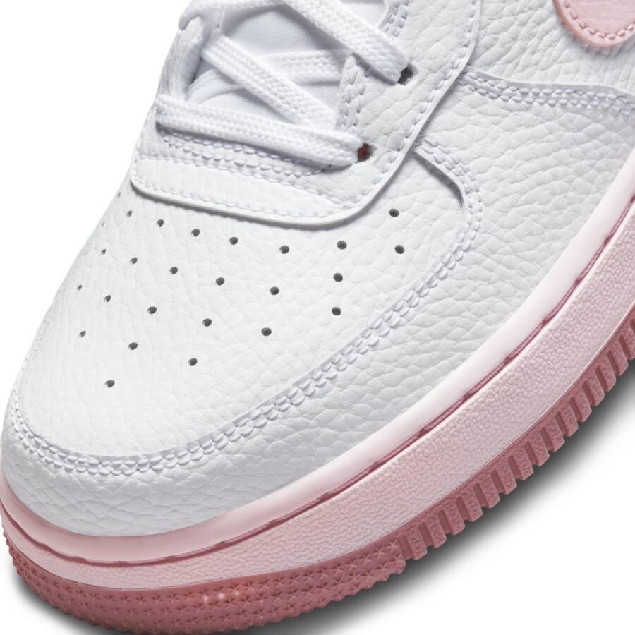 Nike Air Force 1 (gs) Basketball Schoenen white pink foam ele tal pink maat: 38.5 beschikbare maaten:38.5 - Foto 8