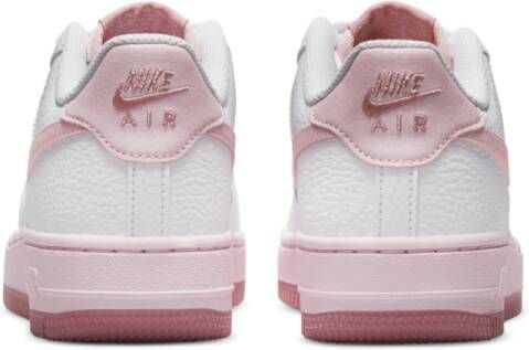 Nike Air Force 1 (gs) Basketball Schoenen white pink foam ele tal pink maat: 38.5 beschikbare maaten:38.5 - Foto 9