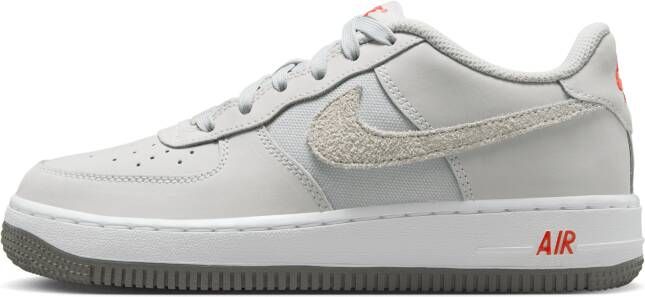 Nike Air Force Unisex Schoenen Grijs Maat: 33.5 Mesh Synthetisch Foot Locker