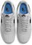 Nike Air Force Heren Schoenen Blauw Maat: 45.5 Leer Foot Locker - Thumbnail 4