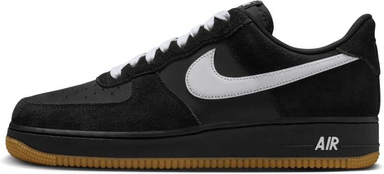 Nike Air Force Heren Schoenen Zwart Maat: 40.5 Leer Foot Locker