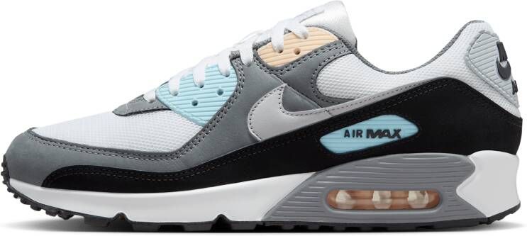 Nike Air Max 90 Heren Schoenen Grijs Maat: 42.5 Mesh Synthetisch Foot Locker