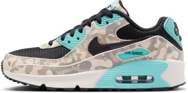 Nike Air Max 90 Unisex Schoenen Bruin Maat: 35.5 Mesh Synthetisch Foot Locker