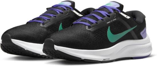 Nike Air Zoom Structure 24 Hardloopschoenen voor dames(straat) Zwart