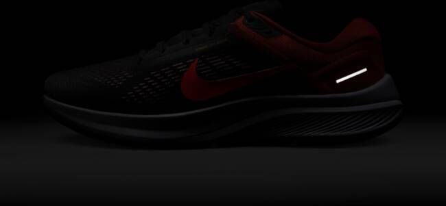 Nike Air Zoom Structure 24 Hardloopschoenen voor heren(straat) Zwart