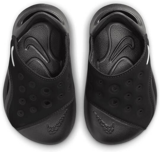 Nike Aqua Swoosh sandalen voor baby's peuters Zwart