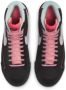 Nike Blazer Mid '77 GS sneakers zwart wit roze lichtblauw - Thumbnail 3