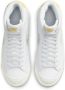 Nike Blazer Mid '77 GS sneakers wit lichtblauw geel - Thumbnail 5