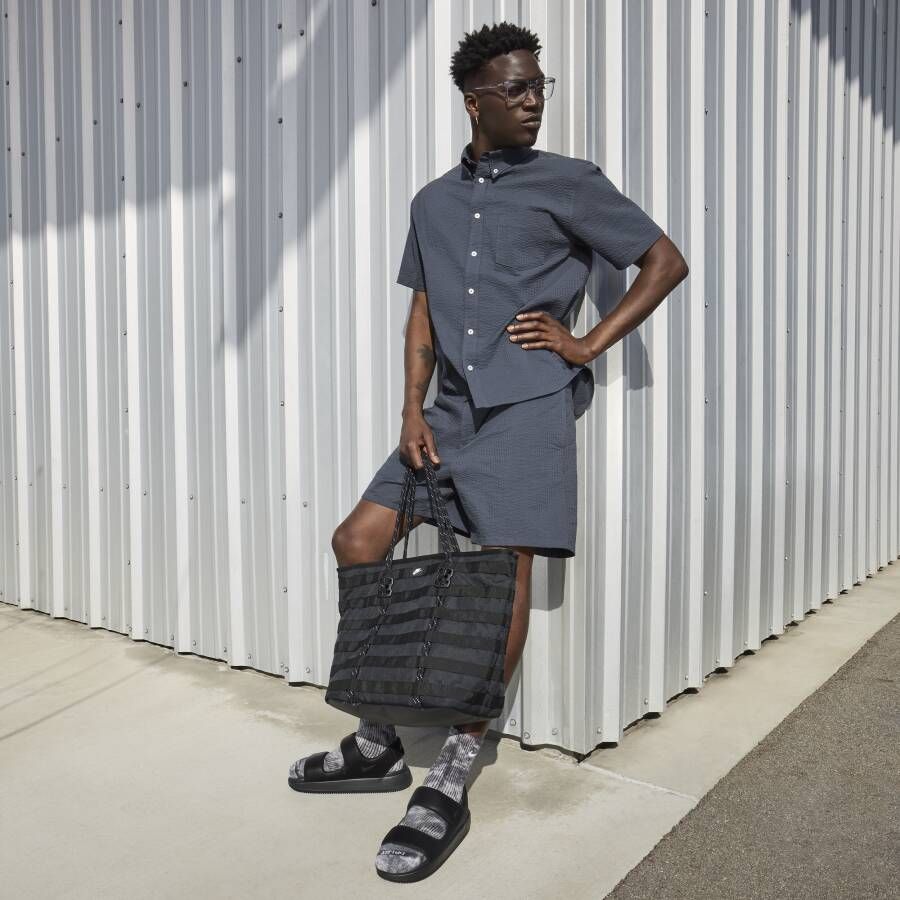 Nike Zwarte rubberen sandaal met gevormd ontwerp Black Heren - Foto 7