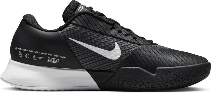 Nike Court Air Zoom Vapor Pro 2 Hardcourt tennisschoenen voor heren Zwart