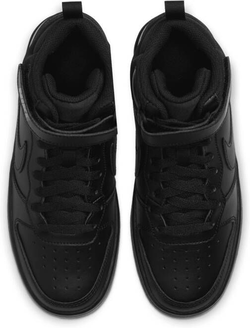 Nike Court Borough Mid 2 Kinderschoenen Zwart