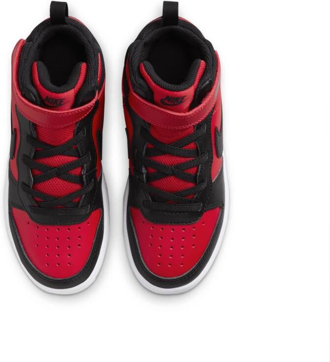 Nike Court Borough Mid 2 Kleuterschoenen Rood