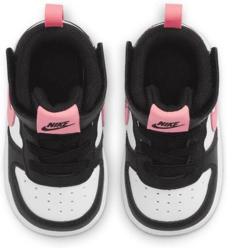 Nike Court Borough Mid 2 schoenen voor baby's peuters Zwart