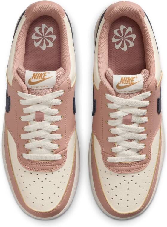 Nike Court Vision Low Next Nature Damesschoenen Roze