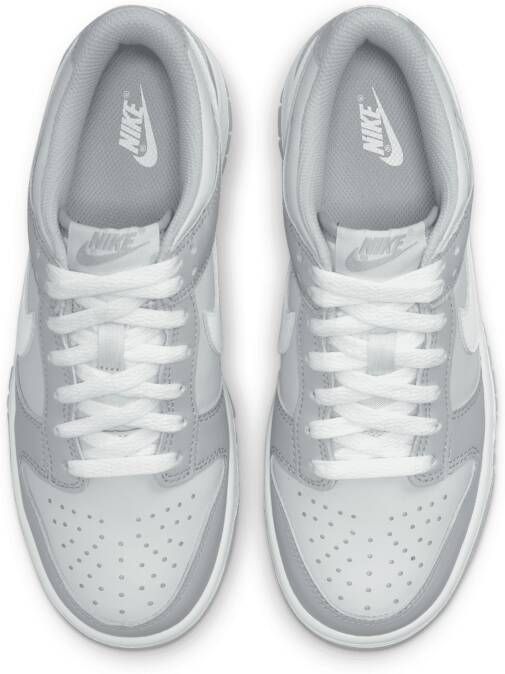 Nike Dunk Low kinderschoenen Pure Platinum Wolf Grey White Kind Pure Platinum Wolf Grey White - Foto 6
