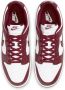 Nike Vintage-geïnspireerde Dunk Low Bordeaux Sneakers voor vrouwen Rood Dames - Thumbnail 23