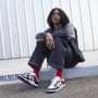 Nike Dunk Low Retro Black University Red-White - Thumbnail 4