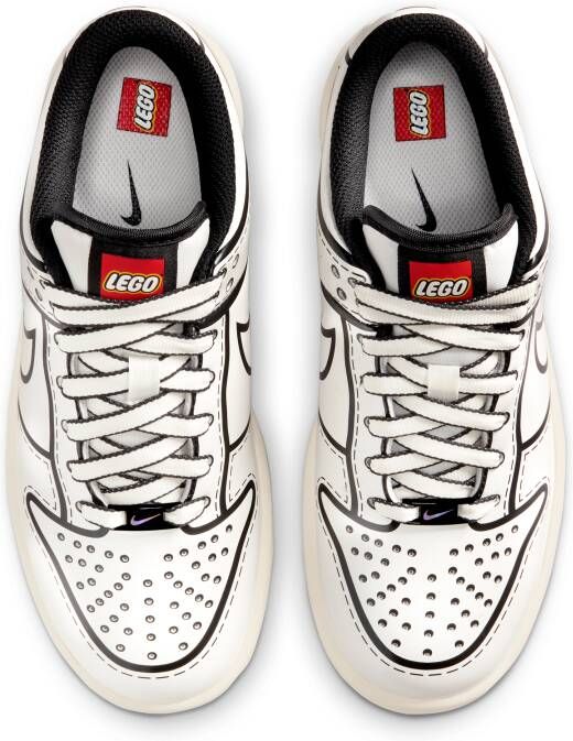 Nike Dunk Low x LEGO Collection kinderschoenen Wit