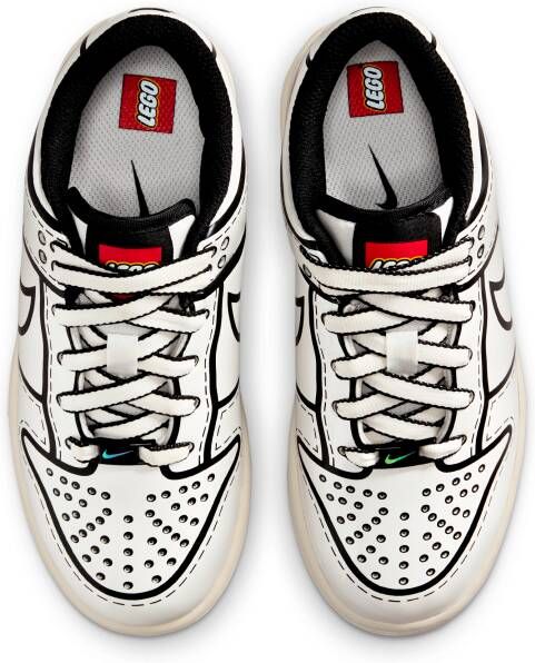 Nike Dunk Low x LEGO Collection kleuterschoenen Wit