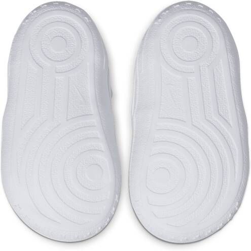 Nike Force 1 Crib Bootie voor baby's Wit